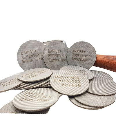 Edelstahl-Bodenlose Puck-Bildschirm 1,7 mm Kaffeefilterdichtung für Kaffeemühle