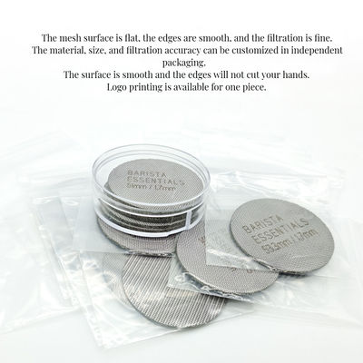 Edelstahl-Bodenlose Puck-Bildschirm 1,7 mm Kaffeefilterdichtung für Kaffeemühle