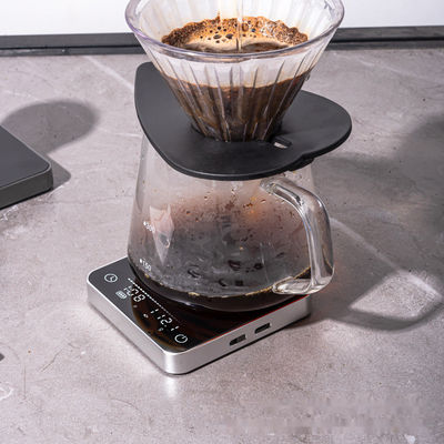 Digitale Kaffeeskala 2kg/0.1g Maßgeschneiderte Größe Wiederaufladbarer Timer ABS-Design für Teewerkzeuge