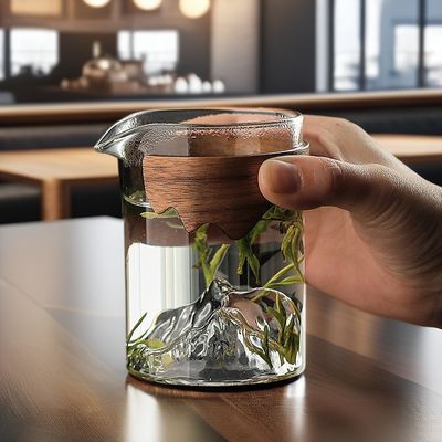 240 ml klare Glasbecher handgefertigt umweltfreundliches Design Klassischer Stil für Hotels und Cafés