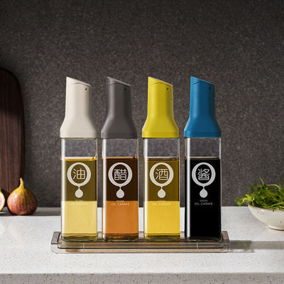 500 ml große Glasölkrug mit modernem undichtem Design und Sauce Boat Pourer
