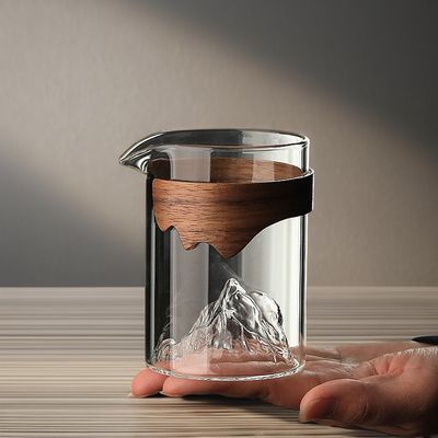 240 ml umweltfreundliche Glas-Tee-Tasse handgefertigt Transparent für Hotel -Wasser Milch Kaffee