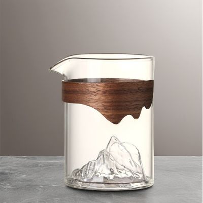 240 ml umweltfreundliche Glas-Tee-Tasse handgefertigt Transparent für Hotel -Wasser Milch Kaffee
