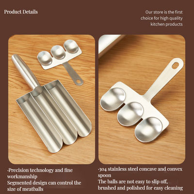 Home Küche Kochen Bambus nicht anhaften Fleischkugeln Maker Set für einfache hausgemachte Fischkugeln