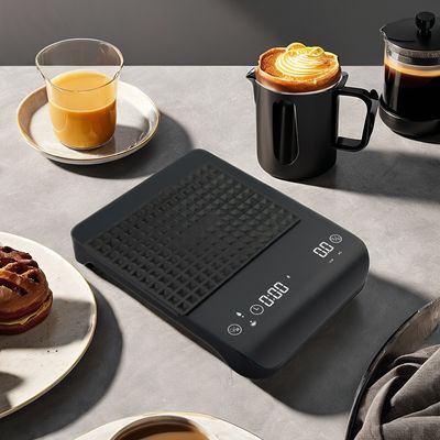 2024 Wiederaufladbare 3kg Kapazität Kaffeeskala mit Timer-Funktion und rundem Design