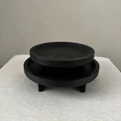 Gebrauchsgemäße Kuchen Backform Naturholz Anzeigestuhl für heiße Kochgerichte Pfannen