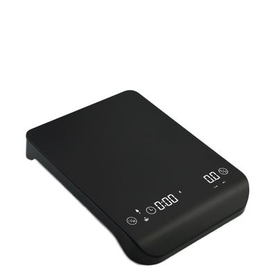 Minimalistisches Design 2024 Wiederaufladbare digitale Kaffeeskala mit 3kg/0,1g Genauigkeit Timer und Indikatorlicht