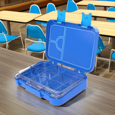 Kunststoff-Zwei-Schicht-Hinged-Metall-Zinn-Lunchbox Langlebig und praktisch für Arbeit oder Schule