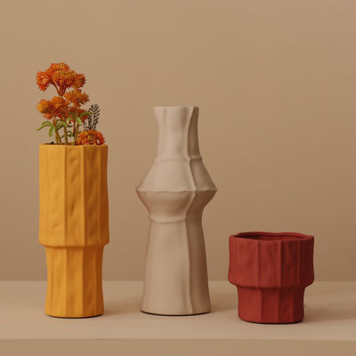Speziell geformte Glaskeramische Vase in modernem Stil für Hochzeiten und Zuhause