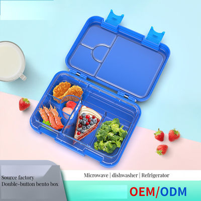 0.5L Kapazität Zwei-Schicht-Edelstahl-Lunchbox mit Bambusdeckel Schule oder Küche