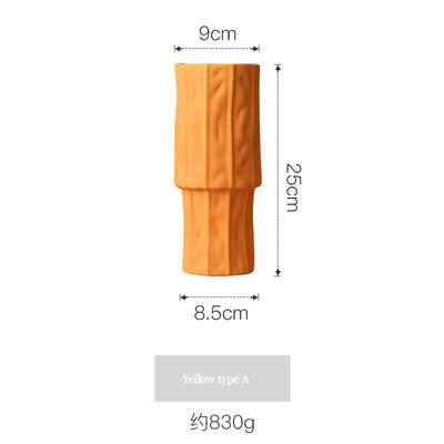 Moderne unregelmäßige Keramik-Blumenvase für Badezimmer