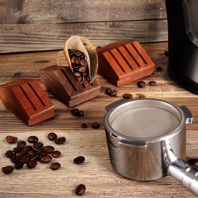 Silikonschirm aus Stahl Walnussholz 58 mm Espresso-Teefilterhalter für Kaffee-Tee-Werkzeuge
