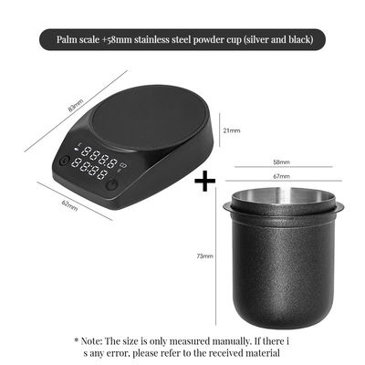 Schaummilch ABS Shell Espresso Modes Typ-C Ladestation Digitale Küche Palm Kaffeeskala mit Timer