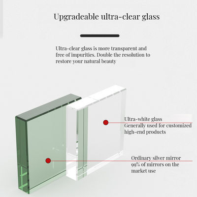 Moderner Design-Stil Großer Goldbogen Metallrahmen Volllängerwandspiegel für Bad und Garderobe