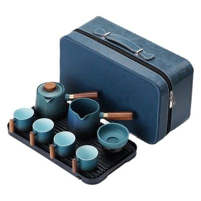 Holz- und Glas-Tee-Tasse Set für traditionelle Kung Fu-Tee-Zeremonie Erfahrung
