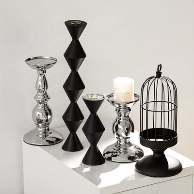 Anpassungsfarbe Akzeptable Moderne Metallleuchter für Hochzeit Veranstaltung Party Geburtstag