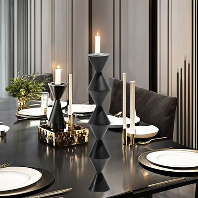 Anlass zum Valentinstag Eisene Kürbis Metallkerzenhalter für Luxus-europäische Wohnkultur