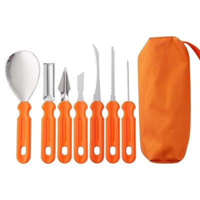 10-teiliges Halloween-Kürbis-Schnitzgeschirr Langlebige Metallhandwerkzeuge für Gemüseschnitzerei