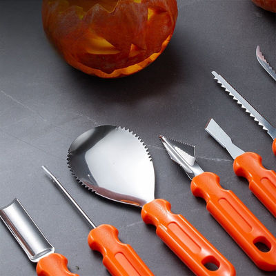 10-teiliges Halloween-Kürbis-Schnitzgeschirr Langlebige Metallhandwerkzeuge für Gemüseschnitzerei