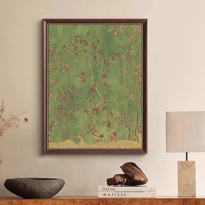 Handgemalte exquisite moderne abstrakte Ölmalerei mit zeitgenössischen Blumen für Wanddekor Druckmethode 6 Farbe