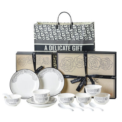 Karikatur-Dekal-Druck-Stonware-Dinnerware-Sets für das Hotel-Restaurant