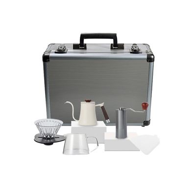 600 ml Kapazität Keramik-Porzellan-Kaffee-Tasse Set Sechsstück-Kit mit Filter-Tasse Skala