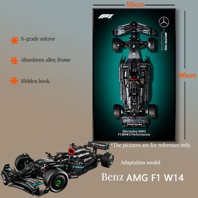 Polykarbonat Moderne Art Deco Dekorationsglas-Fotoraum für Auto-Display und Wand-/Tischvitrine