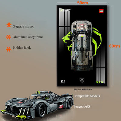 Luxus Art Deco Glas-Auto-Display Foto-Rahmen für Wand und Tisch Leiter Gürtel Format