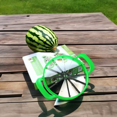 Hand Gemüseschneider Edelstahl Bambus Wassermelone Schneider für Melone Cantaloupe