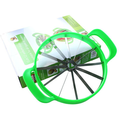 Hand Gemüseschneider Edelstahl Bambus Wassermelone Schneider für Melone Cantaloupe