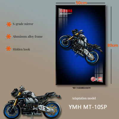 Art Deco Dekorationsglas-Auto-Display-Rahmen für Wand und Tisch in Leitergürtelformat