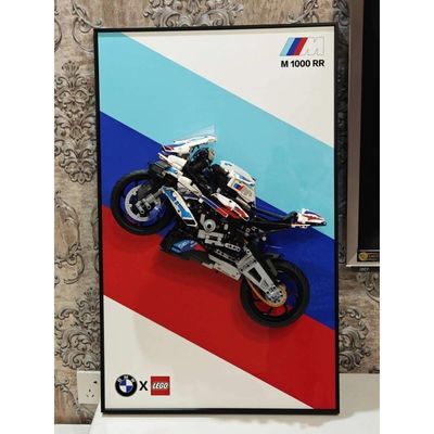 Art Deco Dekorationsglas-Auto-Display-Rahmen für Wand und Tisch in Leitergürtelformat