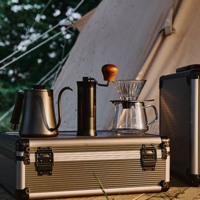 All in 1 Barista-Kit Gänsehalskessel für Outdoor-Reisen Camping Kaffee übersetzen Set