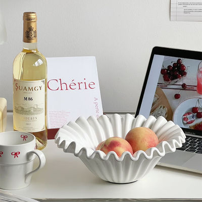 Moderne Luxus-Plastik-PET-Platte Leicht-Mehrfarbige runde Salat-Fruchtschüssel zum Aufbewahren