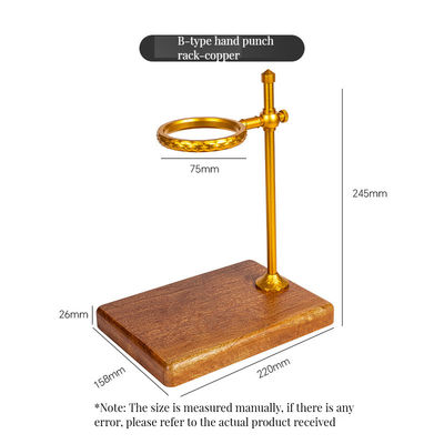 Kaffee-Tropfen-Stand aus massivem Holz und Aluminiumlegierung