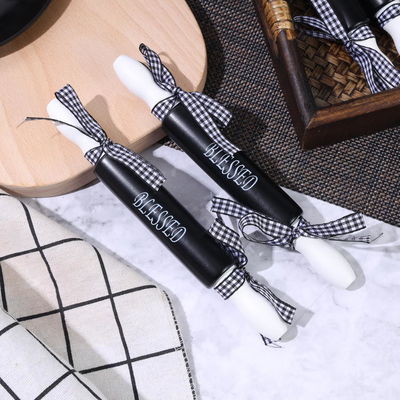 High Value Bow Design Mini Silk Screen Rolling Pin für das Hausbacken in individueller Farbe