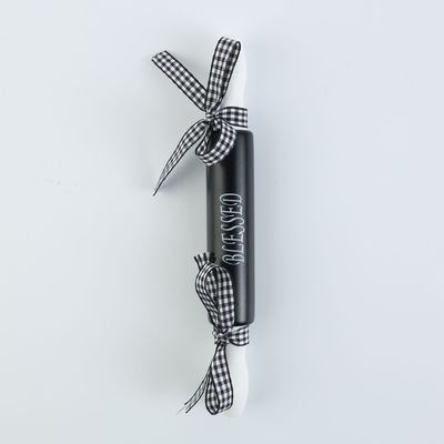 High Value Bow Design Mini Silk Screen Rolling Pin für das Hausbacken in individueller Farbe