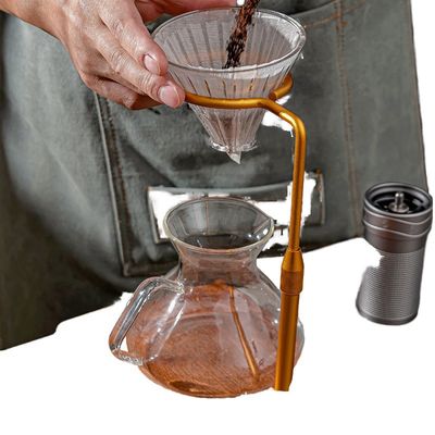 Holz über die Kaffeemaschine gießen Stand Kupfer-Tropfen-Station für Grüne Tee Kenner