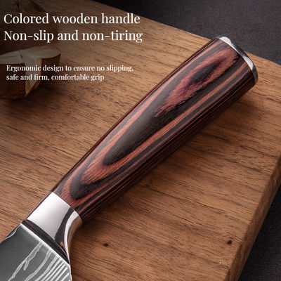 2024 Hot Custom Gift DIY Messer Set mit Edelstahl und Pakka Holzgriff