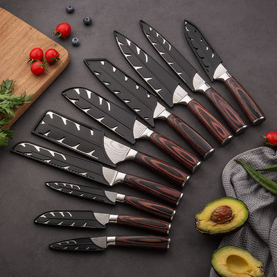 2024 Hot Custom Gift DIY Messer Set mit Edelstahl und Pakka Holzgriff
