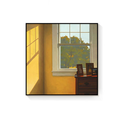 Rahmen Ja Zeitgenössische nordische Art Deco Fenster Sonnenlicht Leinwanddruck für Haus Wanddekoration