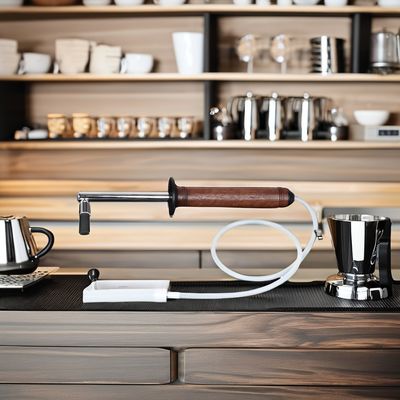 Edelstahl-Anti-Brennen-Bürste-Druck-Dampf-Espresso-Reinigungsmaschinen Zubehör