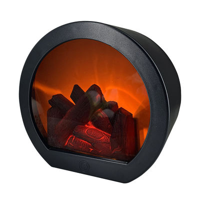 Innenräumliche LED-Wandlampe Weihnachtsflamme Kaminlicht mit Touch Button Batteriebetrieb