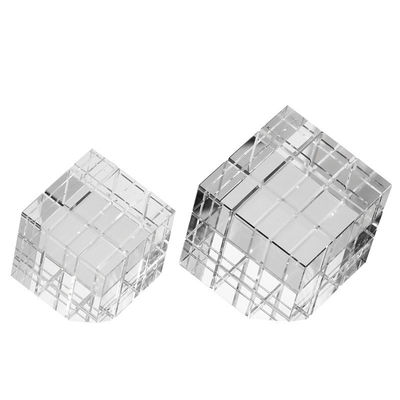 Art Deco Rubiks Würfel Glashandwerk Ein stilvolles Einzeligeck für die Dekoration des Hauses