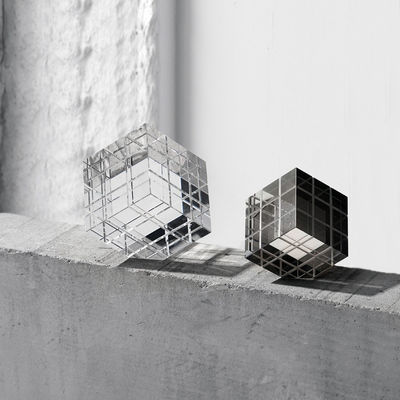 Stylische Art Deco Rubik's Cube Glas Handwerk für Heimornament Top Knick-Knack Produkt