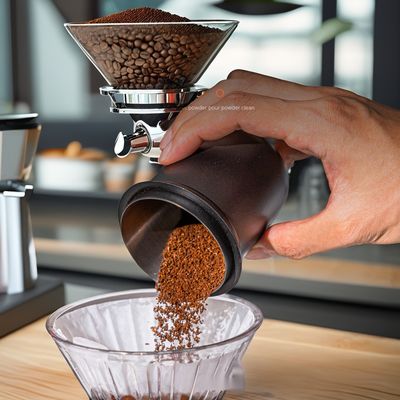 Kaffeespeicher-Glas Moderner Edelstahl Kunststoff Mikrowellene Espresso-Maschinen Küche