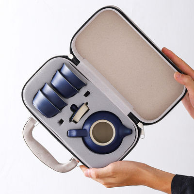 Wiederverwendbares Keramik-Tee-Tassen-Set Personalisierte tragbare Kaffeeausrüstung für Outdoor-Reisen