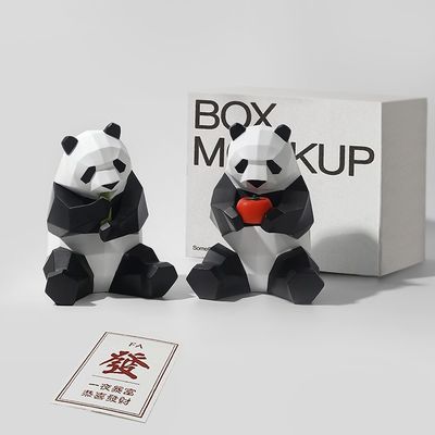 Promotionsgeschenke Statik PVC Plastik Ziegen Schaf Modelle für Kinder Tisch Panda Dekorationen