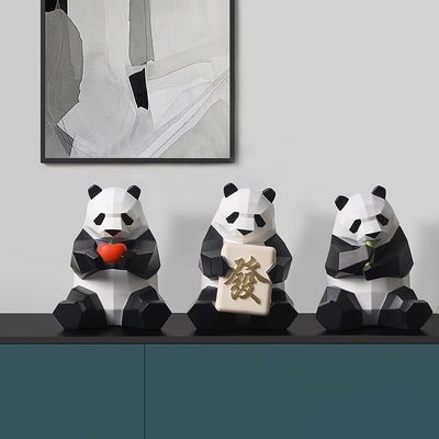Promotionsgeschenke Statik PVC Plastik Ziegen Schaf Modelle für Kinder Tisch Panda Dekorationen