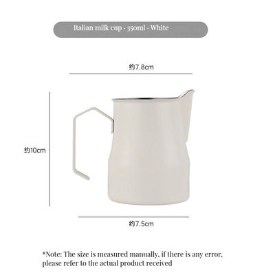 350 ml/500 ml Edelstahl Latte Milch Krug Espresso Krug mit BAMBOO Funktionalität